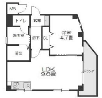 神戸市灘区鹿ノ下通(阪神本線大石)のマンション賃貸物件 間取画像