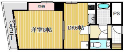 神戸市中央区中町通(JR東海道本線(近畿)神戸)のマンション賃貸物件 間取画像