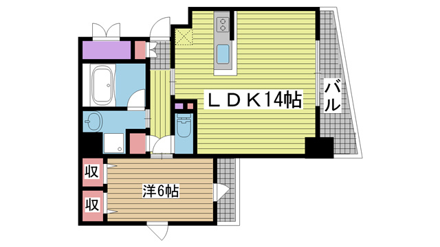 神戸市垂水区平磯(JR山陽本線垂水)のマンション賃貸物件 間取画像