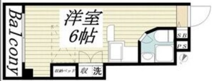 神戸市長田区大橋町(JR山陽本線新長田)のマンション賃貸物件 間取画像