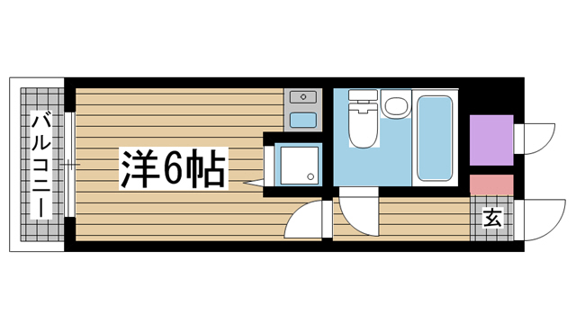 神戸市中央区北長狭通(JR東海道本線(近畿)元町)のマンション賃貸物件 間取画像
