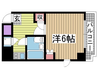 神戸市中央区琴ノ緒町(JR東海道本線(近畿)三ノ宮)のマンション賃貸物件 間取画像