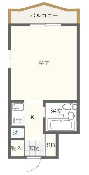 神戸市灘区浜田町(阪神本線新在家)のマンション賃貸物件 間取画像