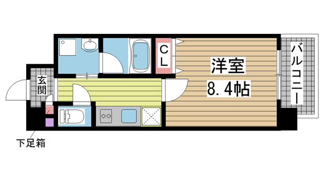 神戸市灘区赤坂通(阪急神戸線六甲)のマンション賃貸物件 間取画像
