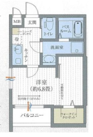 神戸市灘区浜田町(阪神本線新在家)のマンション賃貸物件 間取画像