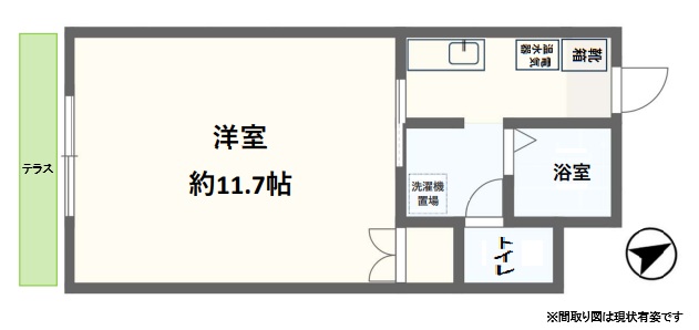 神戸市灘区福住通(阪急神戸線王子公園)のマンション賃貸物件 間取画像