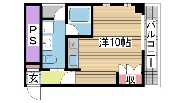 神戸市中央区中山手通(JR東海道本線(近畿)元町)のマンション賃貸物件 間取画像