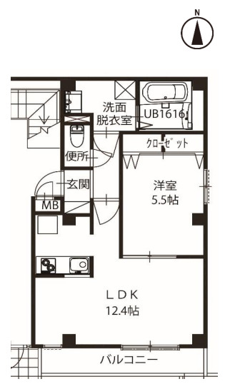 神戸市垂水区海岸通(JR山陽本線垂水)のマンション賃貸物件 間取画像