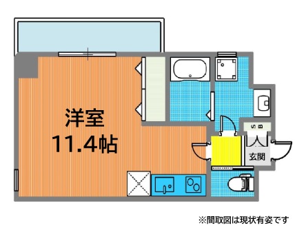 神戸市灘区青谷町(阪急神戸線王子公園)のマンション賃貸物件 間取画像