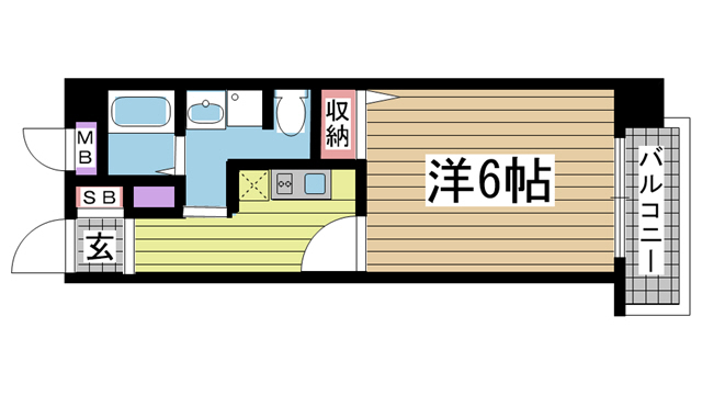 神戸市中央区国香通(阪急神戸線春日野道)のマンション賃貸物件 間取画像
