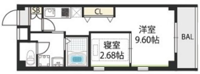 神戸市長田区大塚町(神戸市営地下鉄線長田)のマンション賃貸物件 間取画像