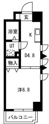 神戸市中央区下山手通(JR東海道本線(近畿)元町)のマンション賃貸物件 間取画像