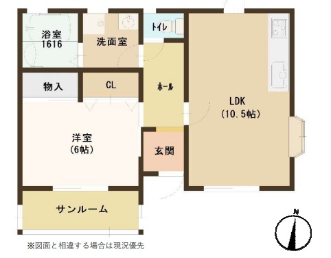 神戸市須磨区須磨浦通(山陽電鉄線山陽須磨)のアパート賃貸物件 間取画像
