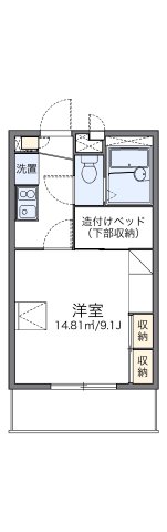 明石市大久保町大窪(JR山陽本線大久保)のアパート賃貸物件 間取画像