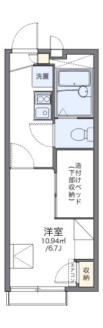 神戸市灘区青谷町(阪急神戸線王子公園)のアパート賃貸物件 間取画像