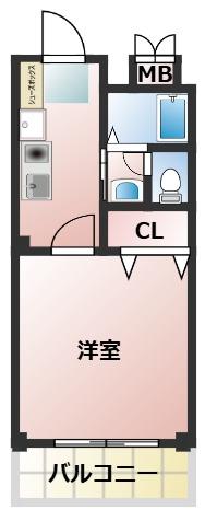 西宮市甲東園(阪急今津線甲東園)のマンション賃貸物件 間取画像