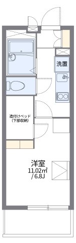 明石市西明石西町(JR山陽本線西明石)のマンション賃貸物件 間取画像