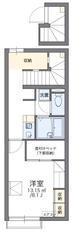 明石市魚住町西岡(山陽電鉄線東二見)のアパート賃貸物件 間取画像
