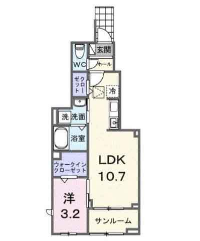神戸市北区鈴蘭台西町(神戸電鉄粟生線鈴蘭台西口)のアパート賃貸物件 間取画像