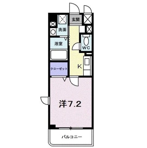 神戸市北区谷上東町(神戸電鉄有馬線谷上)のマンション賃貸物件 間取画像
