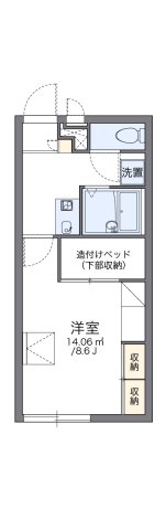 神戸市北区有野町唐櫃(神戸電鉄有馬線神鉄六甲)のアパート賃貸物件 間取画像
