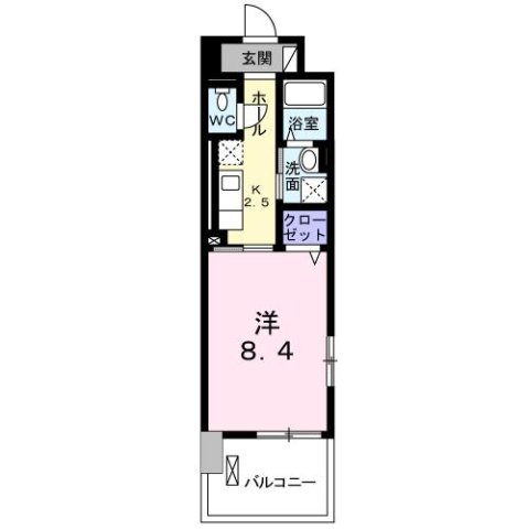 明石市小久保(JR山陽本線西明石)のマンション賃貸物件 間取画像