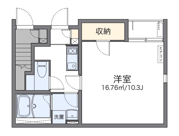 神戸市兵庫区西出町(神戸市営地下鉄海岸線ハーバーランド)のアパート賃貸物件 間取画像