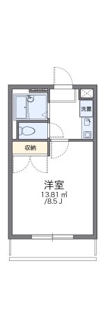 神戸市西区伊川谷町有瀬(JR山陽本線朝霧)のアパート賃貸物件 間取画像