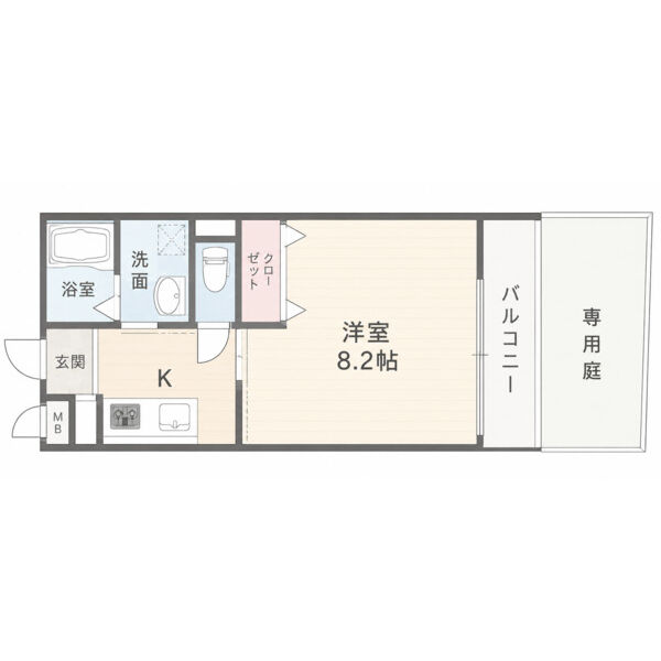 神戸市東灘区住吉宮町(阪神本線住吉)のアパート賃貸物件 間取画像