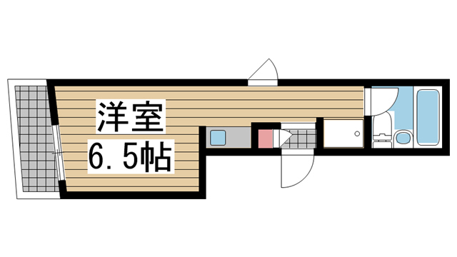 神戸市中央区下山手通(JR東海道本線(近畿)元町)のマンション賃貸物件 間取画像