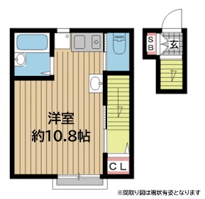神戸市兵庫区下祇園町(神戸市営地下鉄線大倉山)のアパート賃貸物件 間取画像