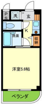 神戸市東灘区御影本町(阪神本線御影)のマンション賃貸物件 間取画像