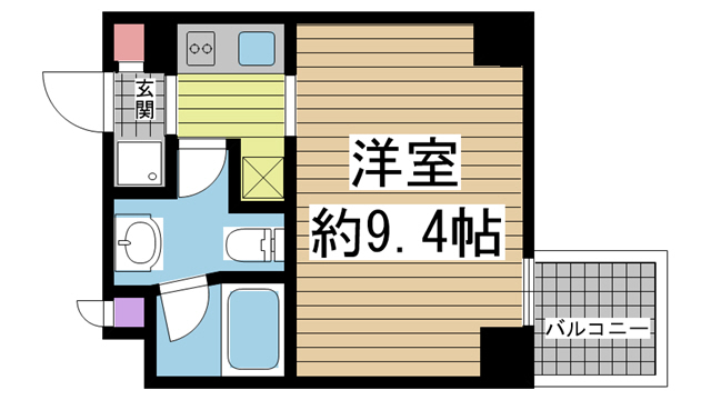 神戸市中央区琴ノ緒町(JR東海道本線(近畿)三ノ宮)のマンション賃貸物件 間取画像