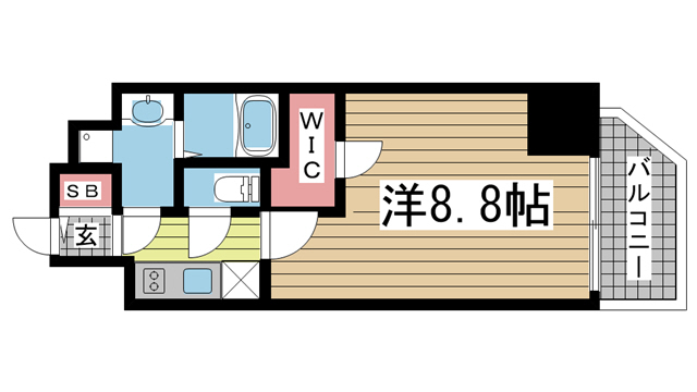 神戸市中央区海岸通(JR東海道本線(近畿)元町)のマンション賃貸物件 間取画像