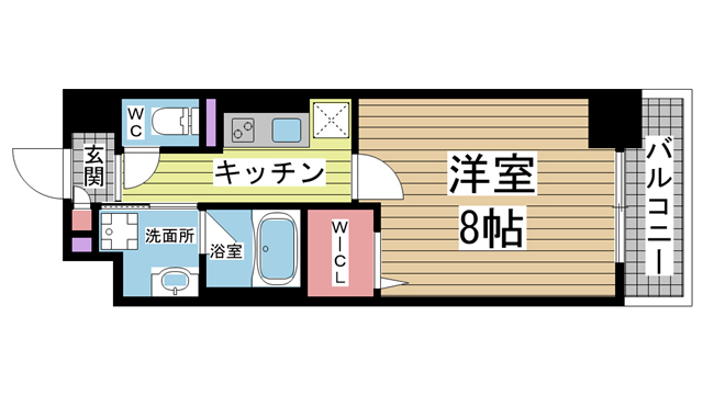 神戸市兵庫区塚本通(JR山陽本線兵庫)のマンション賃貸物件 間取画像