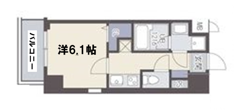 神戸市須磨区戎町(神戸市営地下鉄線板宿)のマンション賃貸物件 間取画像
