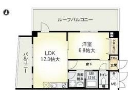 神戸市灘区大石東町(阪神本線大石)のマンション賃貸物件 間取画像