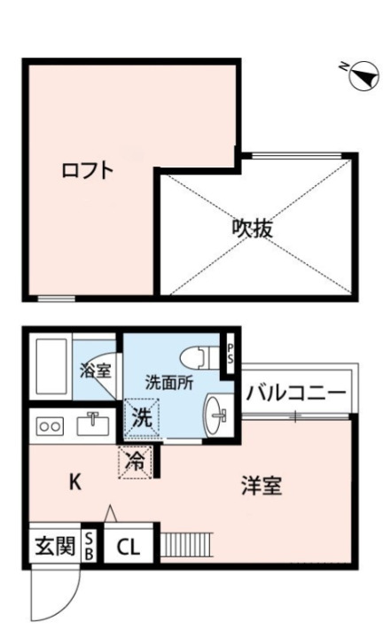 神戸市長田区大塚町(神戸市営地下鉄線長田)のアパート賃貸物件 間取画像