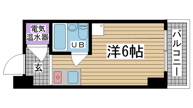 神戸市中央区北長狭通(JR東海道本線(近畿)元町)のマンション賃貸物件 間取画像