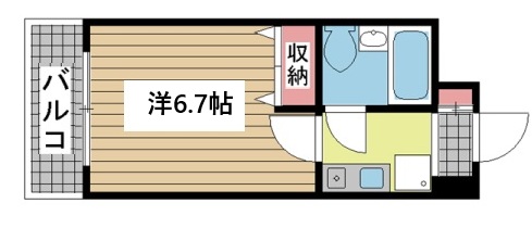 神戸市兵庫区水木通(神戸高速線新開地)のマンション賃貸物件 間取画像