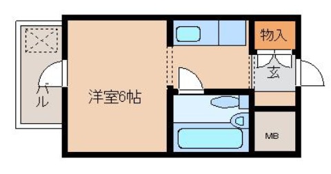 神戸市中央区下山手通(JR東海道本線(近畿)元町)のマンション賃貸物件 間取画像