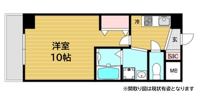 神戸市兵庫区西出町(JR東海道本線(近畿)神戸)のマンション賃貸物件 間取画像