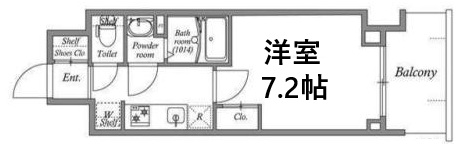 神戸市兵庫区福原町(神戸市営地下鉄線湊川公園)のマンション賃貸物件 間取画像