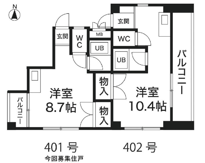 神戸市東灘区深江北町(阪神本線深江)のマンション賃貸物件 間取画像