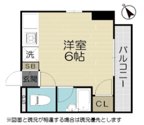 神戸市中央区楠町(JR東海道本線(近畿)神戸)のマンション賃貸物件 間取画像