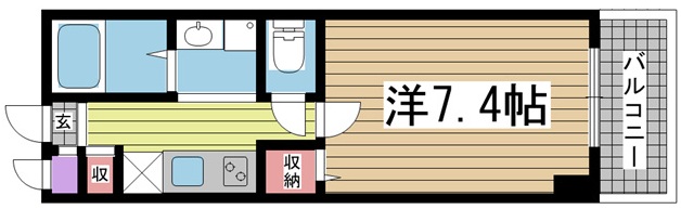 神戸市中央区大日通(阪急神戸線春日野道)のマンション賃貸物件 間取画像