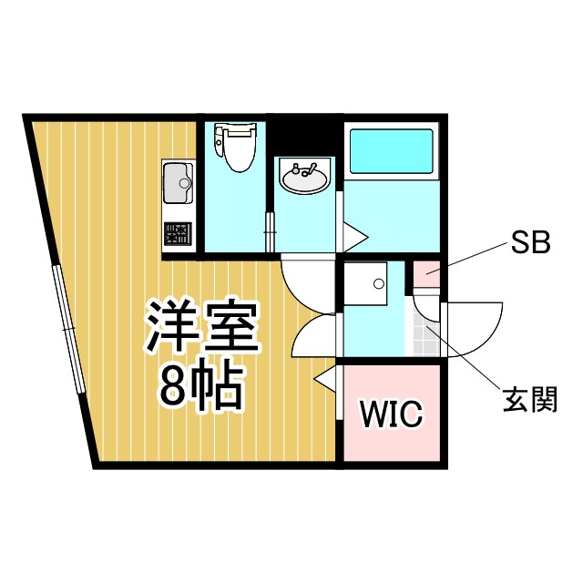 神戸市兵庫区会下山町(神戸市営地下鉄線湊川公園)のアパート賃貸物件 間取画像