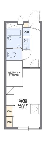 神戸市西区白水(JR山陽本線明石)のアパート賃貸物件 間取画像
