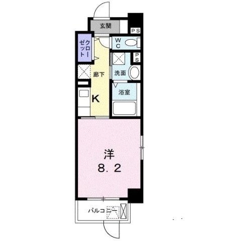 西宮市熊野町(JR東海道本線(近畿)甲子園口)のマンション賃貸物件 間取画像