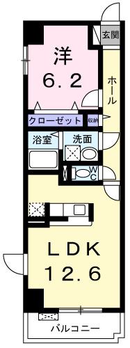 神戸市西区伊川谷町潤和(JR山陽本線明石)のマンション賃貸物件 間取画像